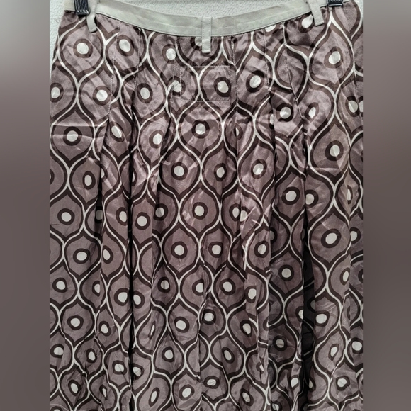 NWT KristenseN Du Nord 100% Silk Made in Italy A-line Zip $565 Skirt Size-0 - Picture 5 of 8